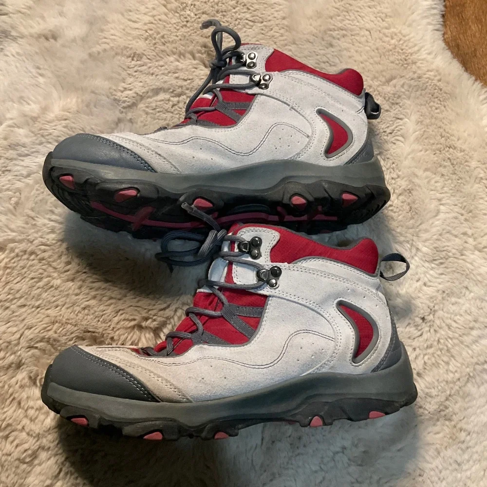 Lands End‎ Hiking Boots Lace Up Size 10 394047 Gray Ankle Womens
